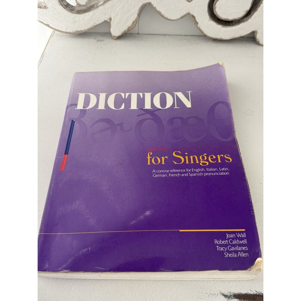 Diction for Singers - 2nd Edition - Paperback Textbook by Joan Wall